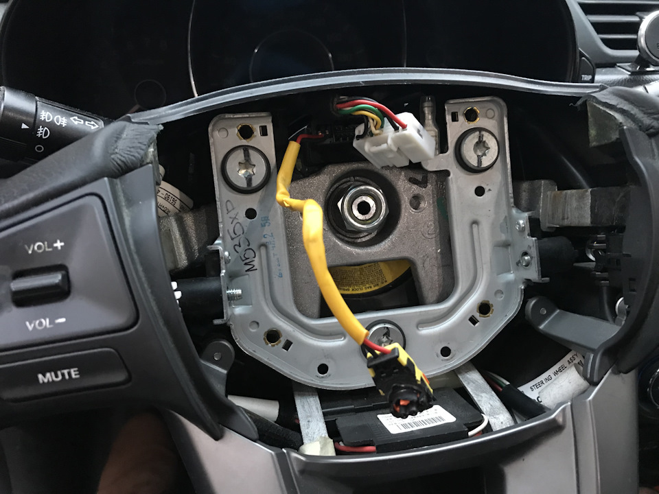 Как снять руль на киа рио 2015 рестайлинг