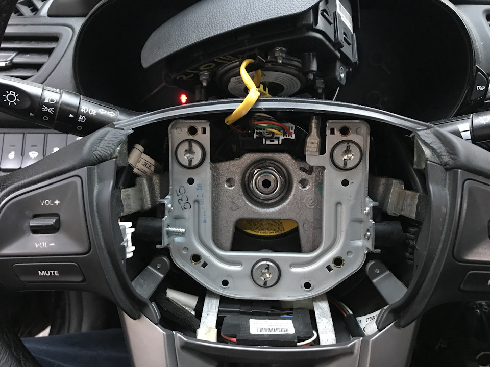 Как снять руль на киа рио 2015 рестайлинг