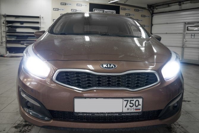 Киа Сид 2013 Лампа Ближнего Света Какая Замена противотуманных фар