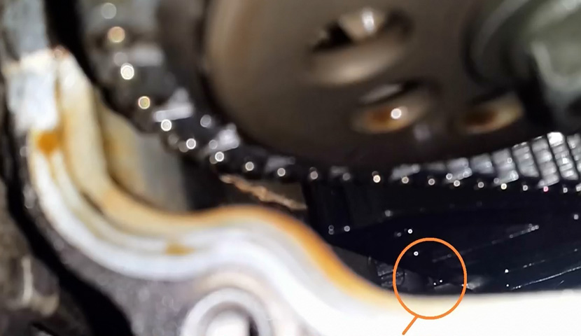 Положение натяжителя цепи Хендай Солярис