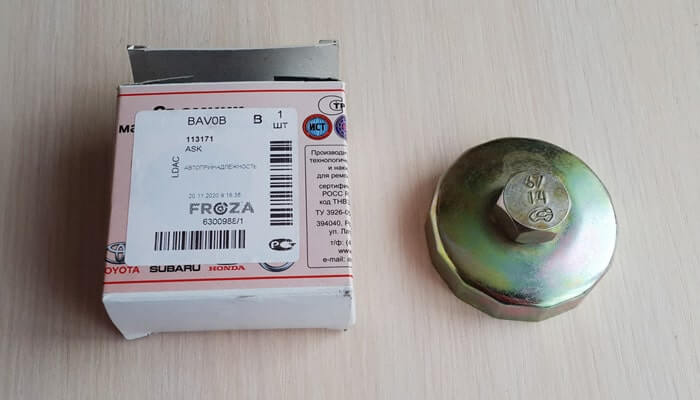 Съемник масляного фильтра 1.4л Киа Рио 4