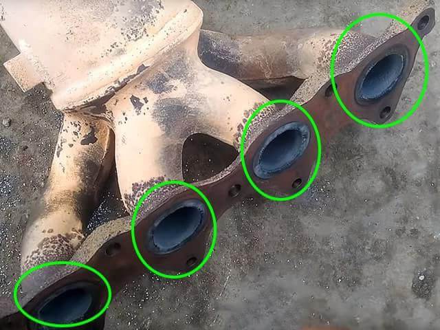 Пыль от катализатора в выпускном коллекторе киа рио 3