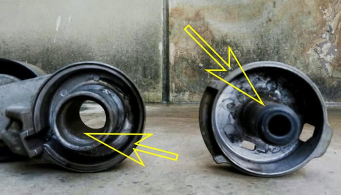 Места износа натяжителя ремня Киа Рио 3