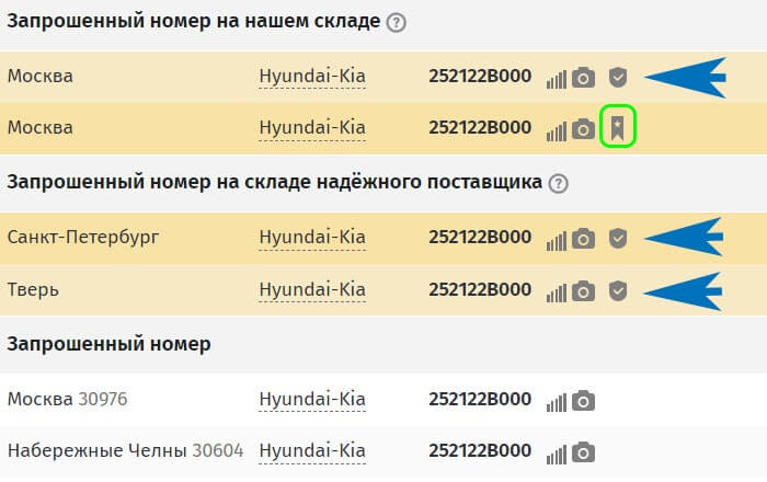 Пример покупки оригинального ремня Киа Рио 3 в магазине Автопитер