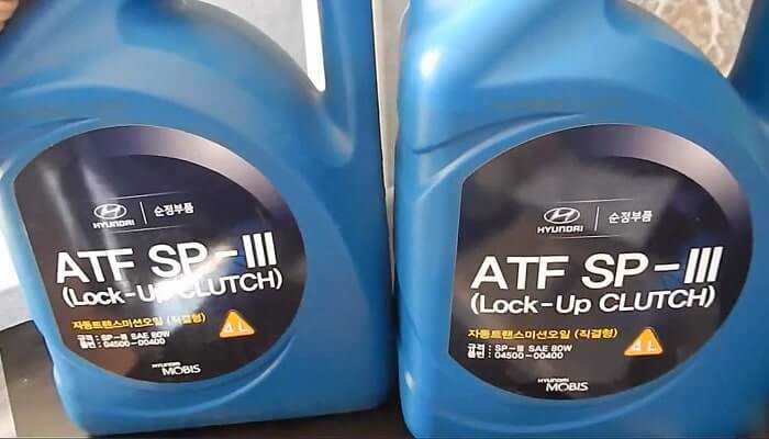 Оригинальное масло Киа Рио 3 для 4 ступенчатой акпп в четырех литровой канистре. Артикул 04500-00400