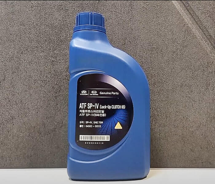 Оригинальное масло SP-4 для Киа Рио 3 и 6 ступенчатой акпп, артикул 04500-00115