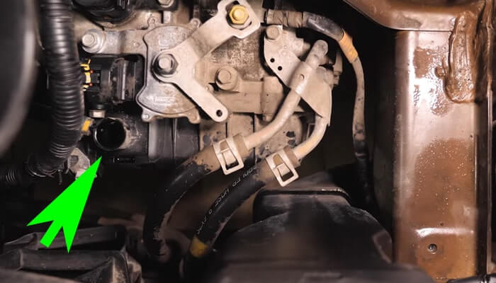 Проверяем состояние масла акпп Киа Рио 3, используя заменитель щупа