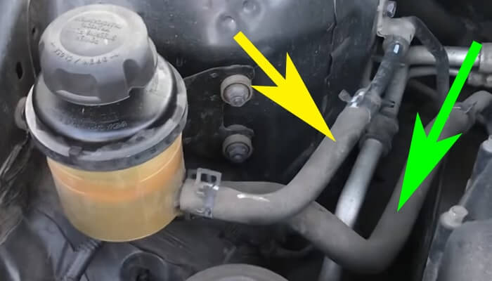 Подача масла и слив гидроусилителя руля Киа Рио 3