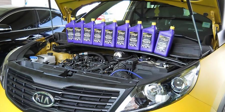 Процесс замены масла в КИА