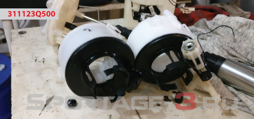 переставляем обратный клапан топливного насоса