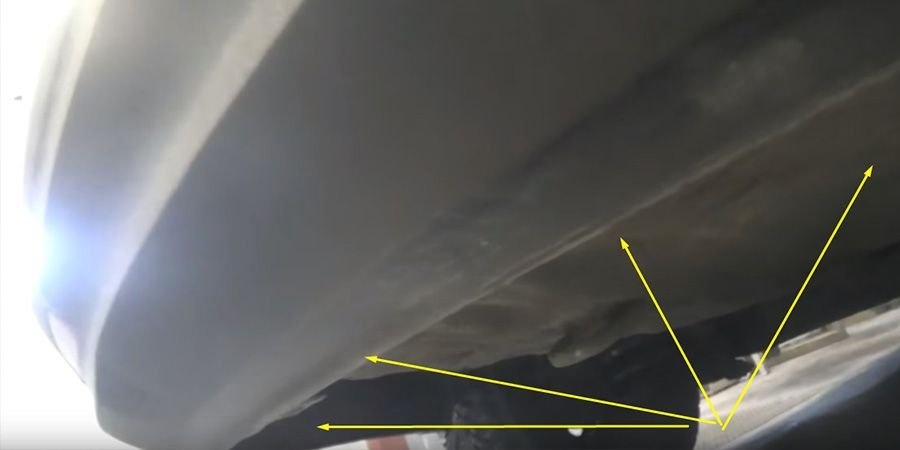 Снятие заднего бампера Киа Рио (2)