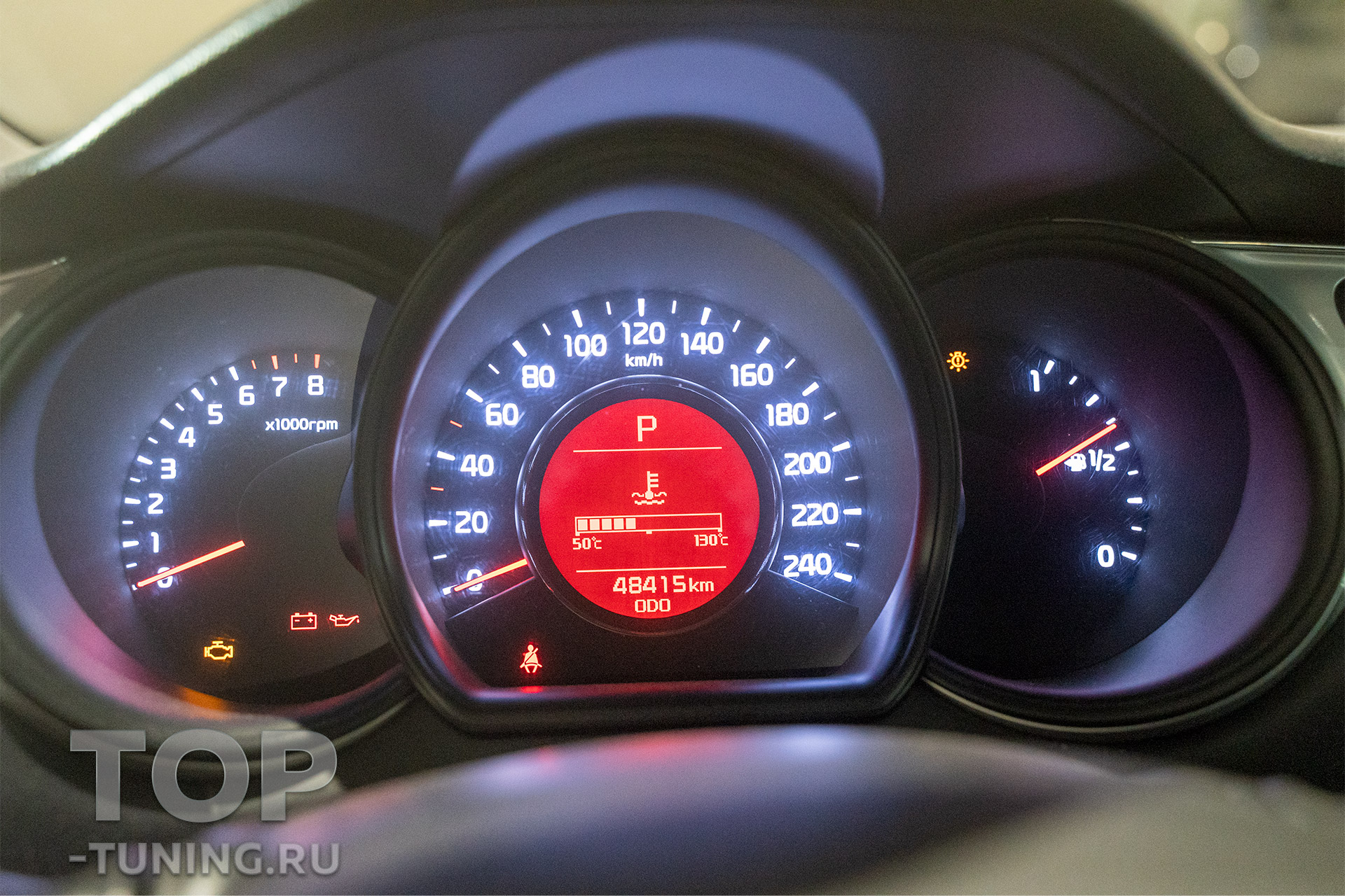 106313 Bi LED линзы вместо штатных в оптику Kia Ceed 2 (2015-2018)