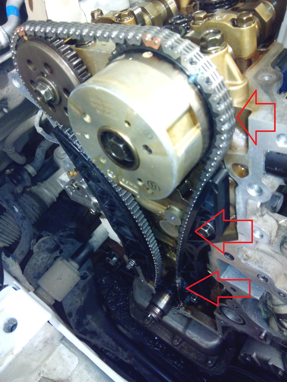 Киа рио подтянуть цепь грм