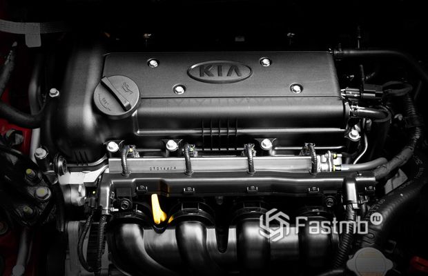 Киа Рио 2011 седан, двигатель
