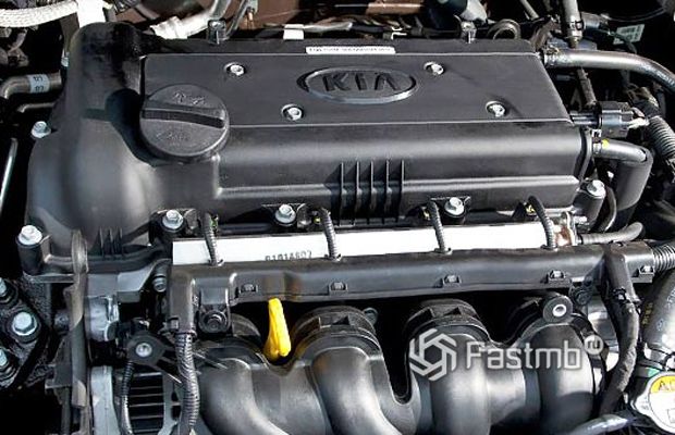 Киа Рио 2009 седан рестайлинг для США, двигатель