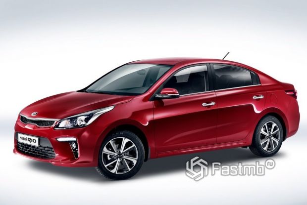 Kia Rio 2016 седан, люк топливного бака