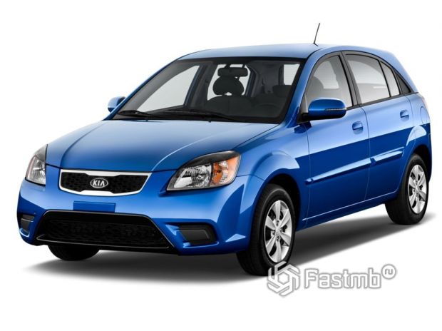 Kia Rio 2009 хэтчбек рестайлинг для США, передняя оптика