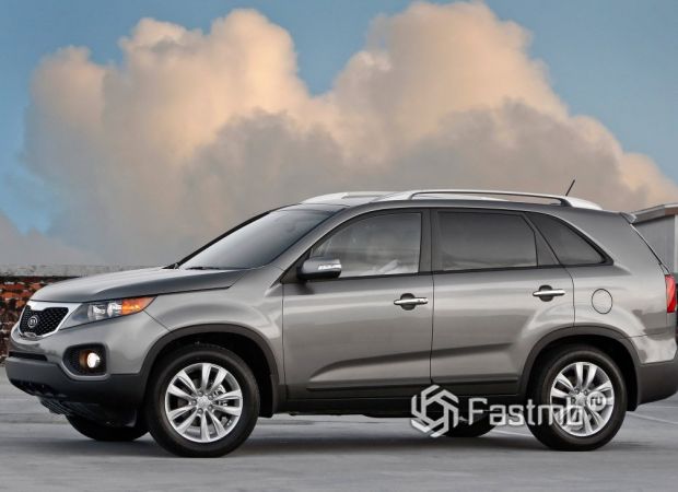 Kia Sorento 2009 для США, вид сбоку