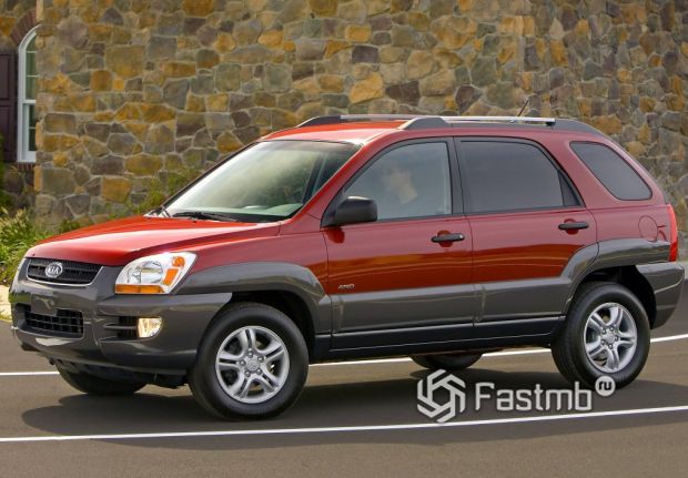 Kia Sportage 2006 для США, вид сбоку