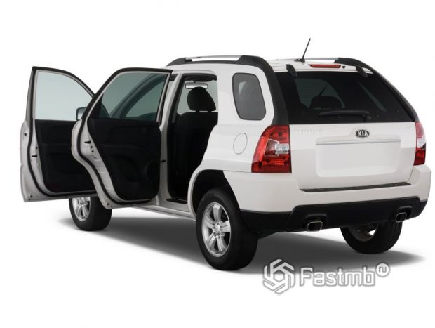 Kia Sportage 2008 2-ой рестайлинг для США, люк топливного бака