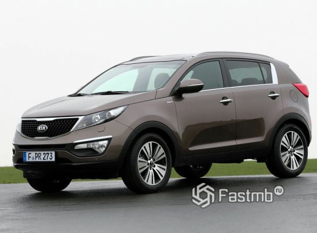Kia Sportage 2014 рестайлинг, передняя оптика