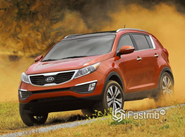 Kia Sportage 2010 для США, передняя оптика