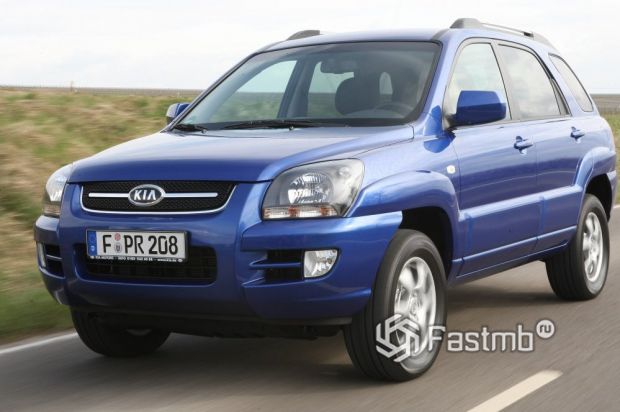 Kia Sportage 2007 рестайлинг, передняя оптика