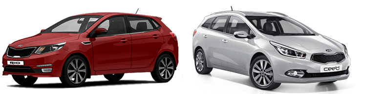 KIA Rio и KIA cee'd