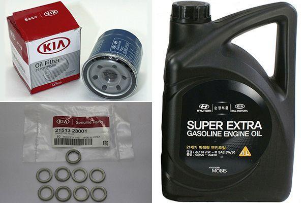 Как поменять масло в двигателе на Киа Спектра