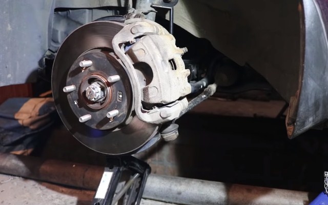 Сжатие подвески до рабочей статики