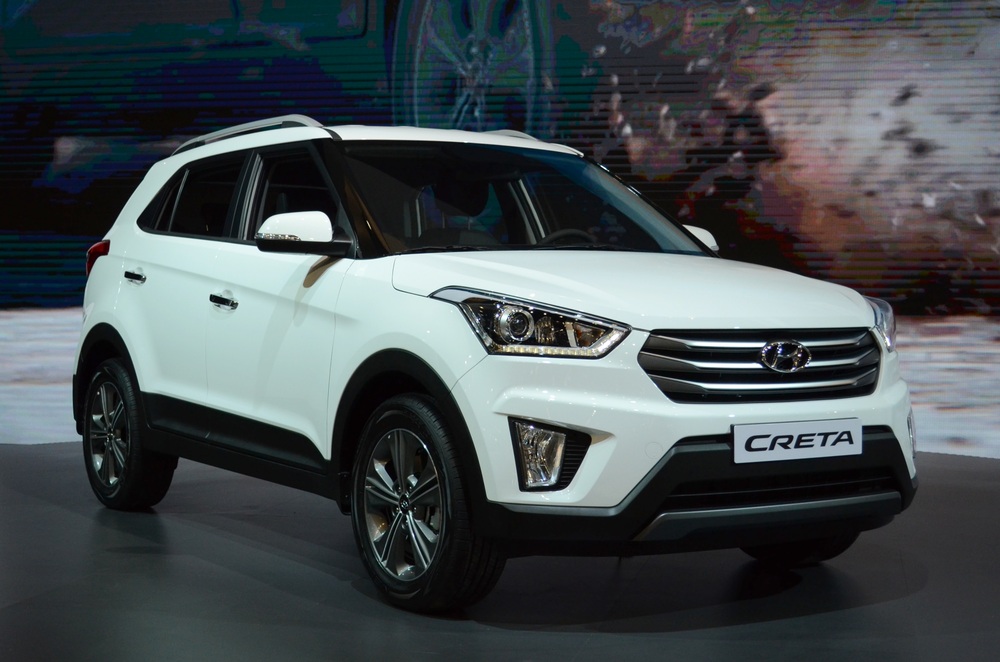 Hyundai Creta в белом цвете Hyundai Creta