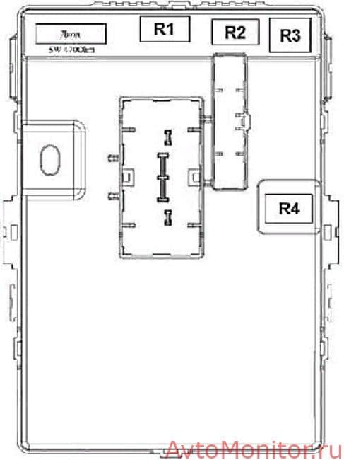 Схема салонного реле Киа Спортейдж 3