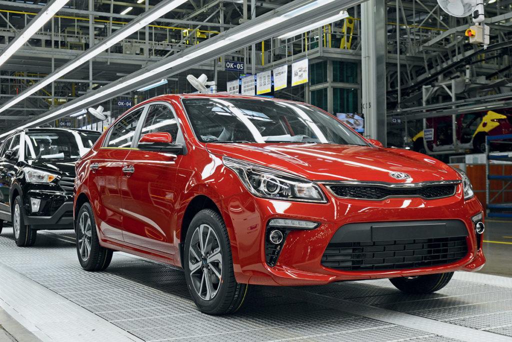 Kia Rio 4 еще на заводе