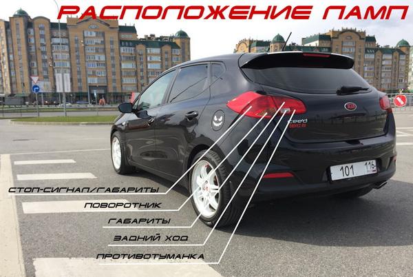 Лампы Kia Ceed JD