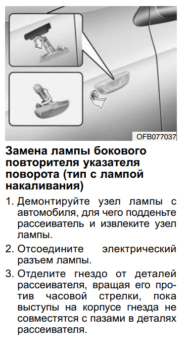 Боковой указатель поворота