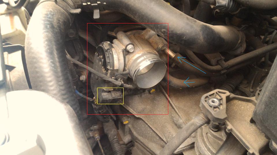 Заслонка и все что нужно отсоединить 