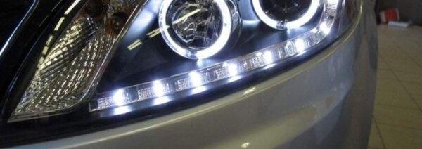 Передние фары Рио 3 после тюнинга