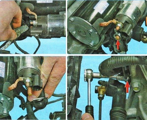 Снимаем стартер