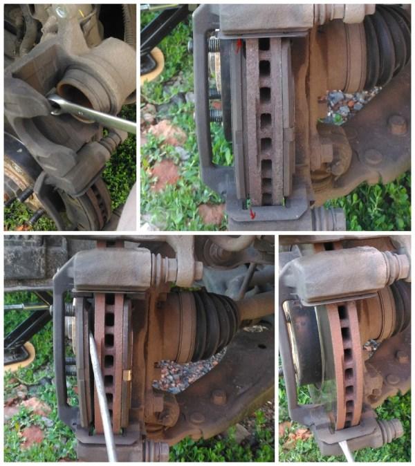 Меняем передние тормозные колодки на Kia Ceed