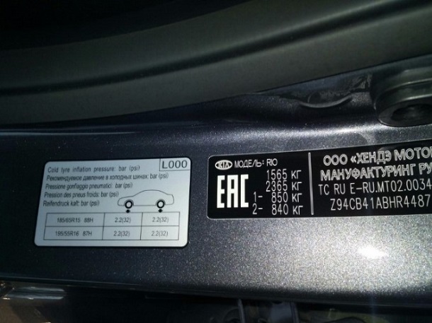 Давление колес