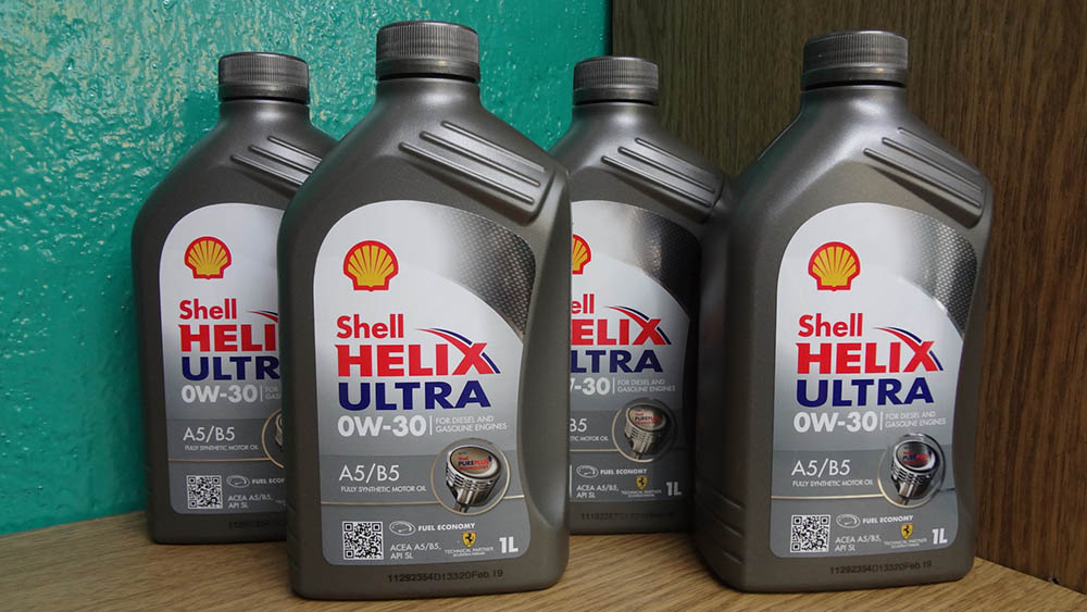 Моторное масло Shell Helix Ultra A5:B5 0W-30 для Kia Ceed Shell Helix Ultra A5:B5 0W-30 для Kia Ceed