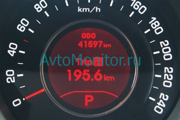 Отображение суточного пробега