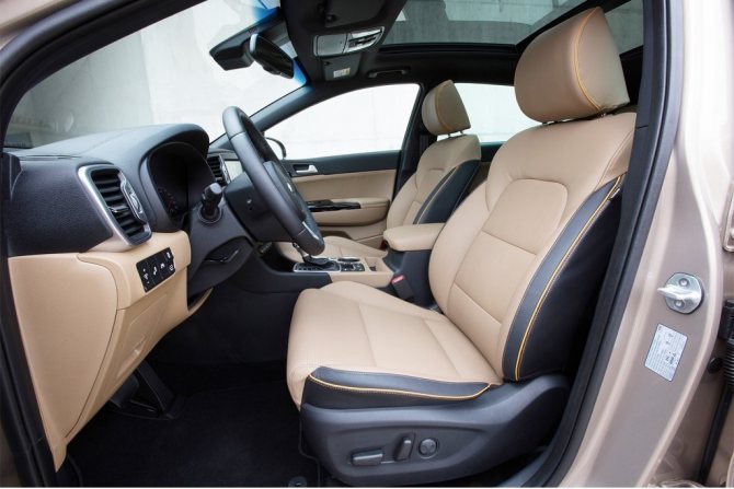 Габаритные размеры Киа Спортейдж 4 (рестайлинг)