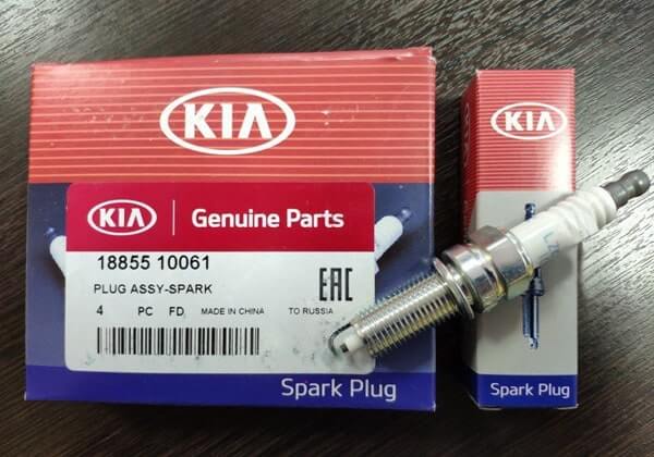 Оригинальные свечи зажигания для двигателя 1.6 артикул 1885510061 Киа Рио 4