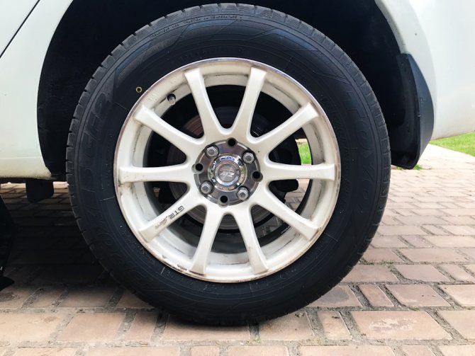 Откручиваем колесо на Киа Рио 3