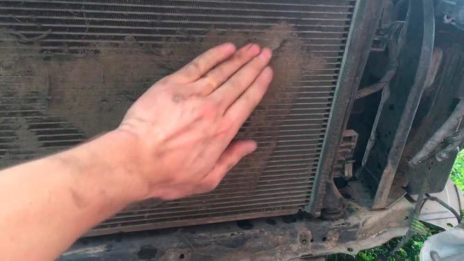 Грязный радиатор