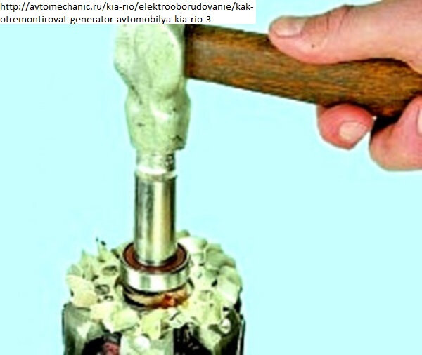 запрессовать новый подшипник