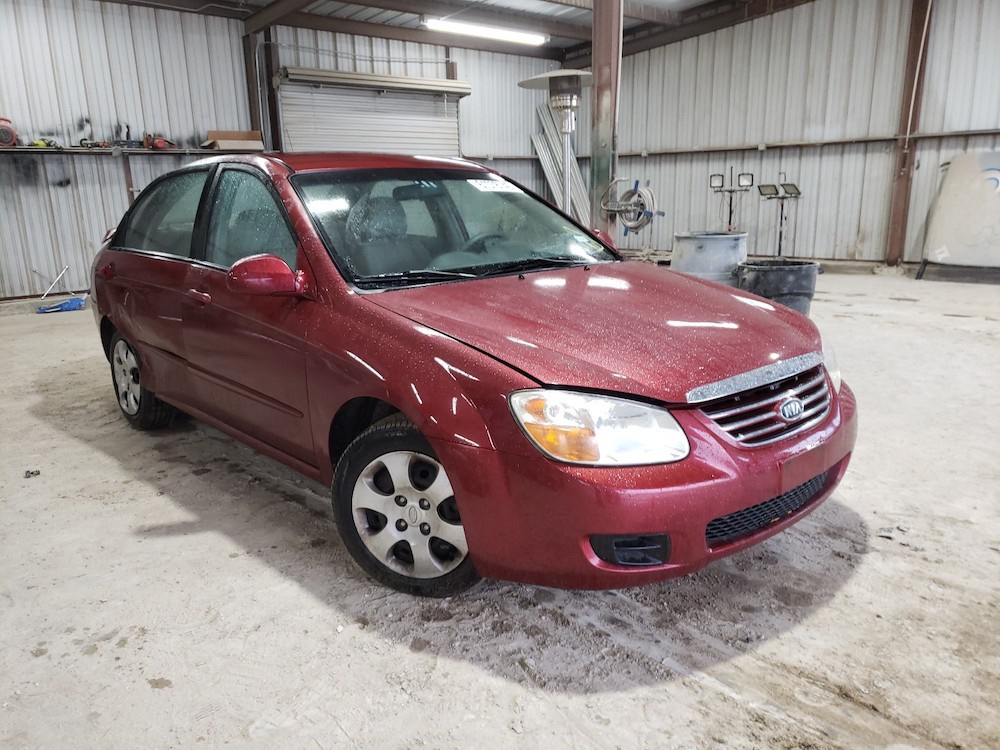 Красный Kia Spectra 2007 