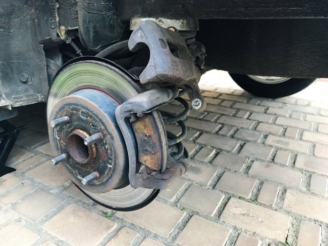 Снят супорт на Киа Рио 3