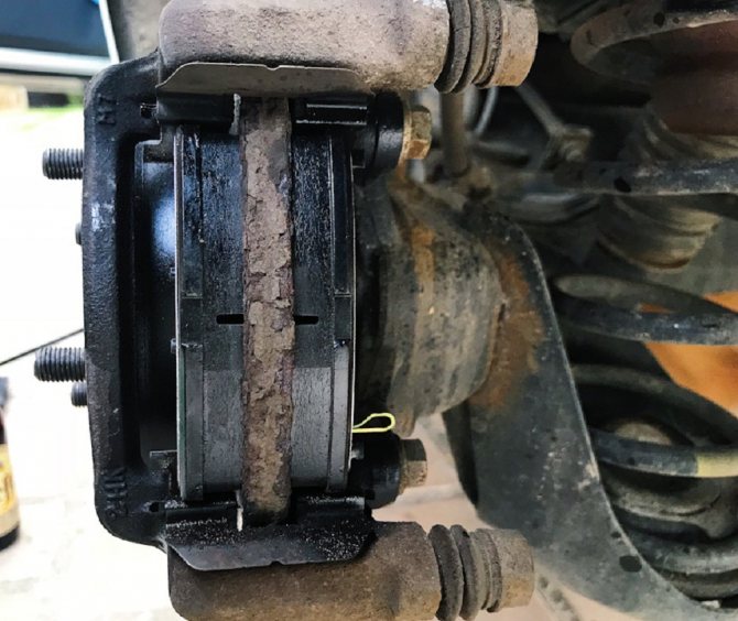 Установлены новые колодки